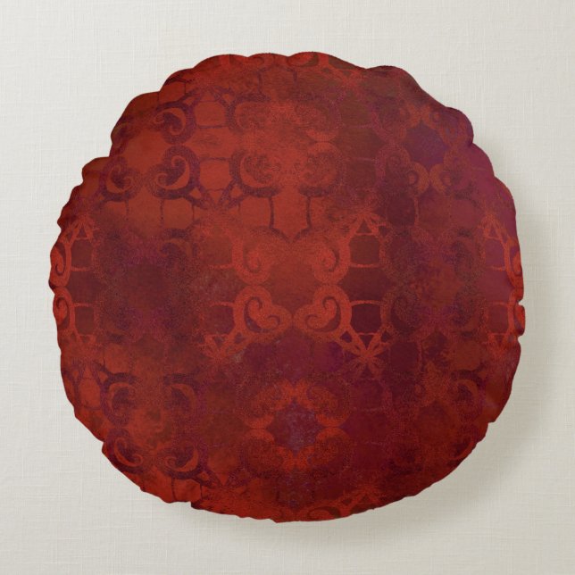 braun rundes kissen (Vorderseite)