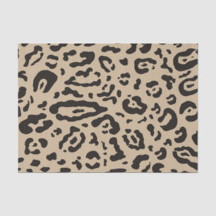 Braun Schwarz Gepard Leopard Tier Print Party Seidenpapier