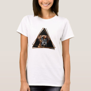 Braun-schwarzer Brindle-Boxer-Labrador-Hund T-Shirt