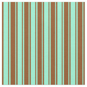 Braun- und Aquamarine-Farbmuster Stoff