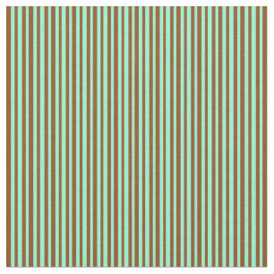 Braun- und Aquamarine-Muster Stoff