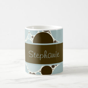 Braun und Bläschen Personalisiert Kaffee Tasse
