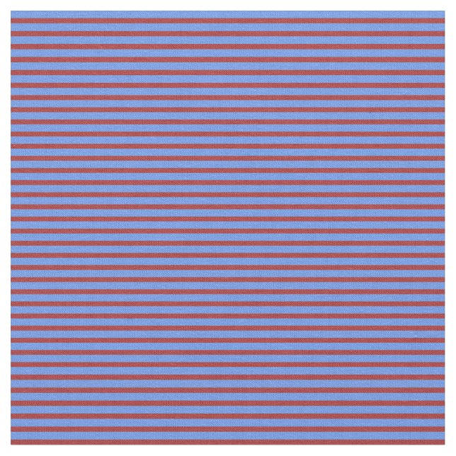 Braun- und Cornflower-Blaues Muster Stoff (Nahaufnahme)