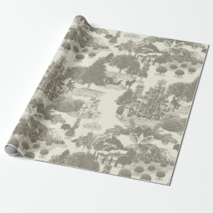 Braun und Creme Weihnachts-Wunderland Geschenkpapier