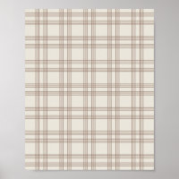 Braun und cremefarben Gingham