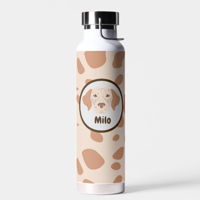 Braun-und gepunktete Flasche (Links)