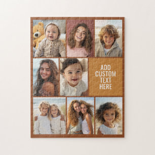 Braun und Honig 8 Foto-Collage und Text