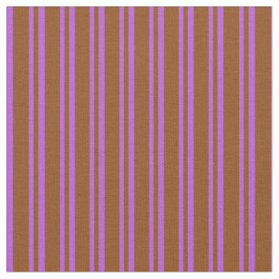 Braun- und Orchideenmuster Stoff