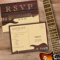 Braun- und Rotweingitarre für Hochzeiten RSVP