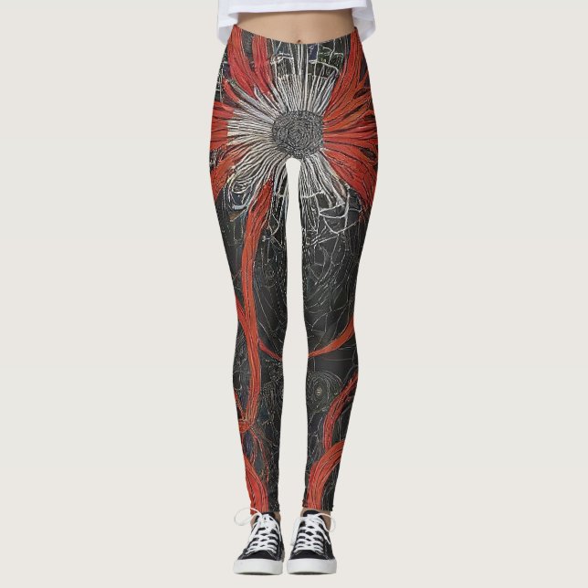braun und schwarz leggings (Vorderseite)