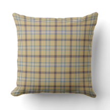 Braun und Wedgewood Blau Kariert