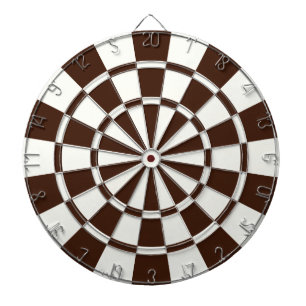 braun und weiß dartscheibe