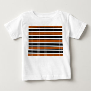 braun und weiß Kariert Baby T-shirt