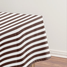 Braun und Weiß Tischdecke