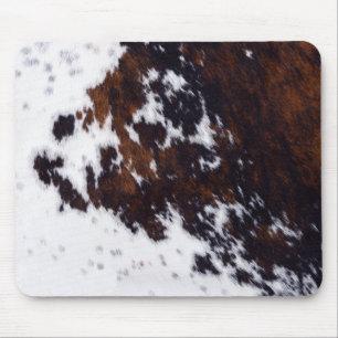 Braun- und Weißwein-Gepunktet-Cowhidmousepad Mousepad