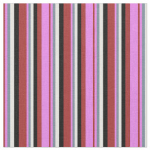 Braun, Violett, Schiefergrau, Weiß und Schwarz Stoff