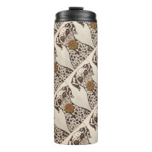 braun-weiße Dalmatiner-Thermal-Tumbler