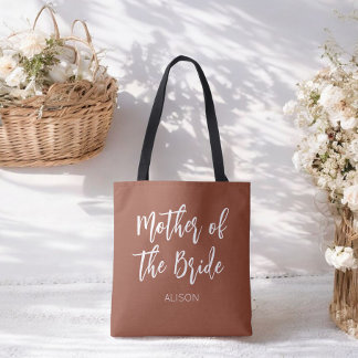 Braun-weiße Hochzeit Mutter der Braut Tasche