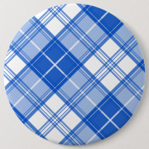 Braun-weißes Tartan-Muster yxm0uat9 Button