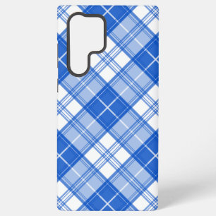 Braun-weißes Tartan-Muster yxm0uat9 Samsung Galaxy Hülle