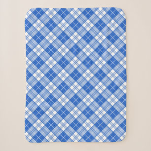 Braun-weißes Tartan-Muster yxm0uat9 Sherpadecke