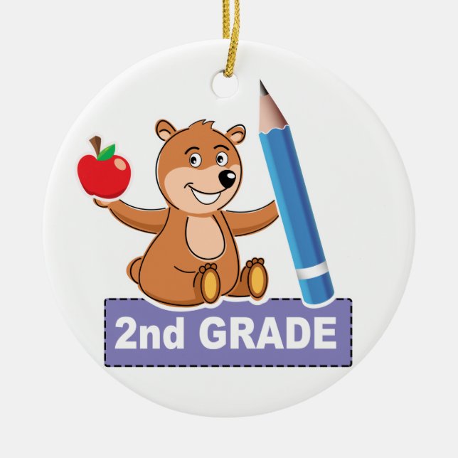 Braunbär 2. Klasse Keramik Ornament (Vorne)