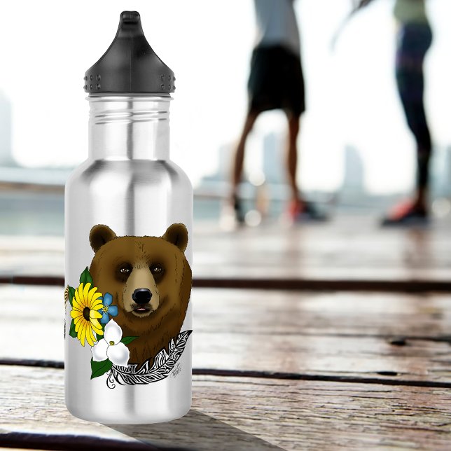 Braunbär Edelstahlflasche (Von Creator hochgeladen)