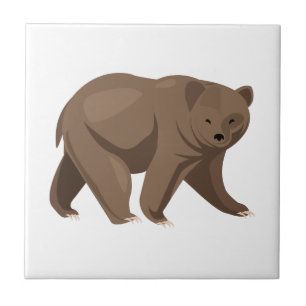 Braunbär Fliese