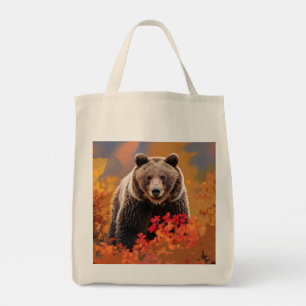 Braunbär, gemeiner Braunbär, Lebensmittelgeschäft  Tragetasche