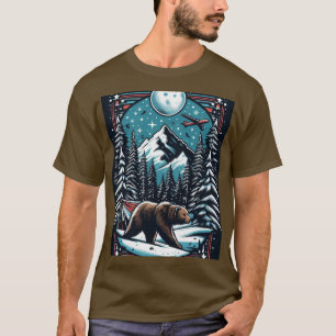 Braunbär im Winter T-Shirt