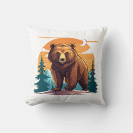 Braunbär Kissen
