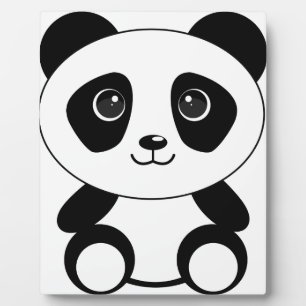 Braunbär-Panda-Panda-Tiere Fotoplatte