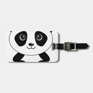 Braunbär-Panda-Panda-Tiere Gepäckanhänger