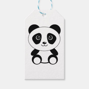 Braunbär-Panda-Panda-Tiere Geschenkanhänger