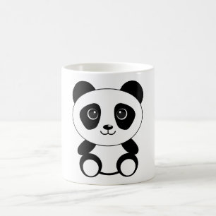 Braunbär-Panda-Panda-Tiere Kaffeetasse