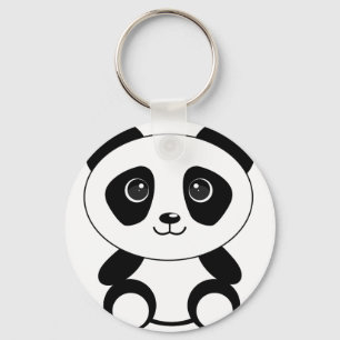 Braunbär-Panda-Panda-Tiere Schlüsselanhänger