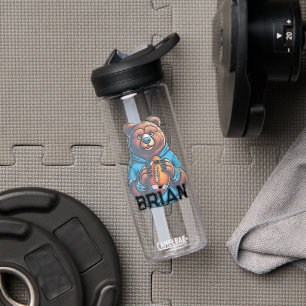 Braunbär Personalisierte Fußball-Wasserflasche Trinkflasche