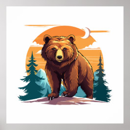 Braunbär Poster