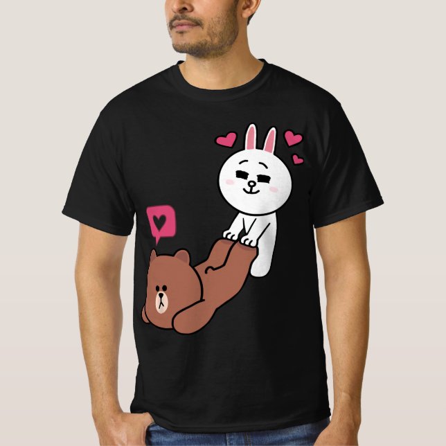 Braunbär und Ochsenklassiker T-Shirt (Vorderseite)