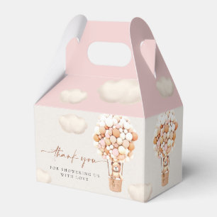 Braunbären-Balloons Gefälligkeitsbox Geschenkschachtel