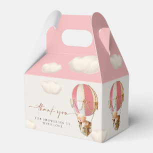 Braunbären-Balloons Gefälligkeitsbox Geschenkschachtel