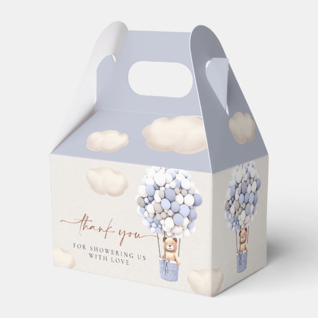 Braunbären-Balloons Gefälligkeitsbox Geschenkschachtel (Vorderseite)