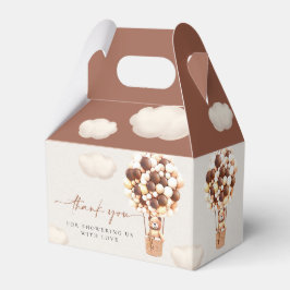 Braunbären-Balloons Gefälligkeitsbox Geschenkschachtel