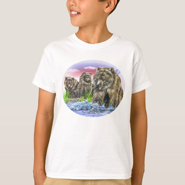 Braunbären T-Shirt (Vorderseite)