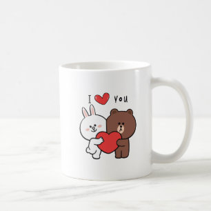 Braunbärenbarsche Liebe Kaffeetasse