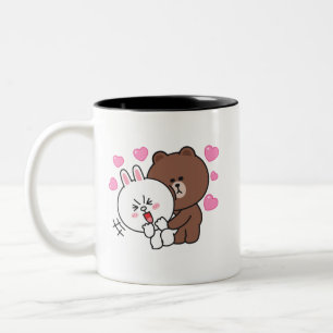 Braunbärenbarsche Liebe Zweifarbige Tasse