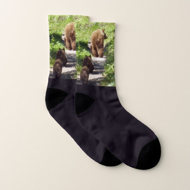 Braunbärenfamilie Socken (Paar)
