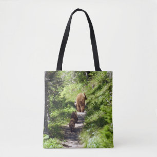 Braunbärenfamilie Tasche