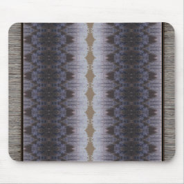 Braunblau und Gemusterter Teppichstil Mousepad