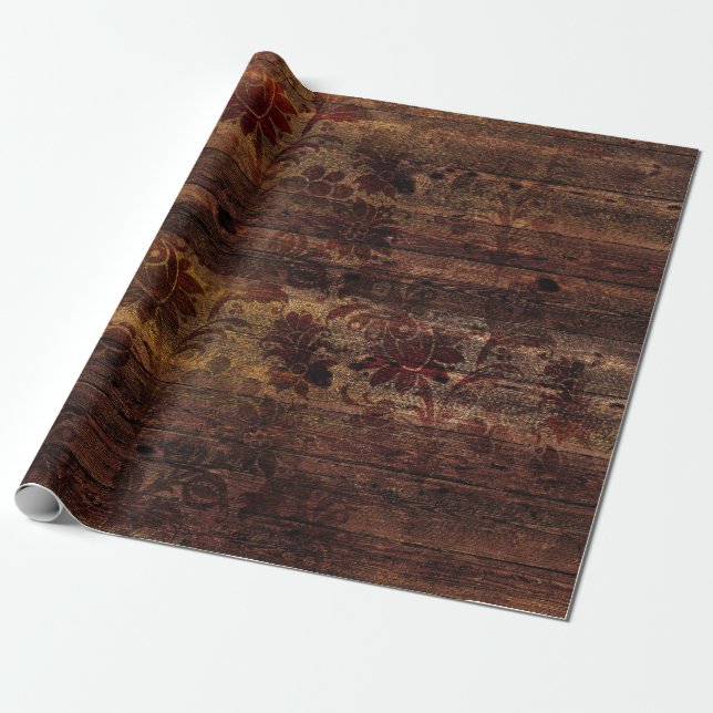 Braunblumenholz Geschenkpapier (Ungerollt)